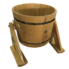 Відро-водоспад з модрини 20 л для лазні та сауни