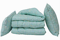 Комплект одеяло полуторное и подушки лебяжий пух Listok 1.5-сп. + 2 подушки 50-70