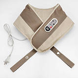 Універсальний ударний масажер для спини шиї та плечей Cervical Massage Shawls, фото 5