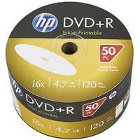 Диски DVD+R HP 4.7 gb 16 X printable для друку на принтері