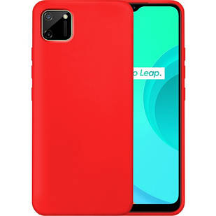 Чохол Silicone Case Full Red для Realme С11