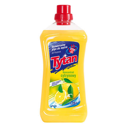 Засіб для миття Унивесальное Tytan "Лимон" Концентрат 1,25 л, фото 2