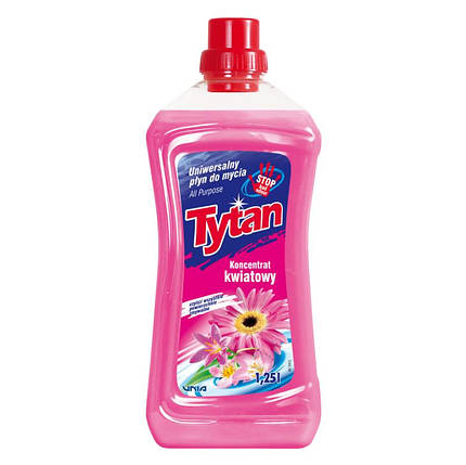 Засіб для миття Унивесальное Tytan "Квіти" Концентрат 1,25 л, фото 2