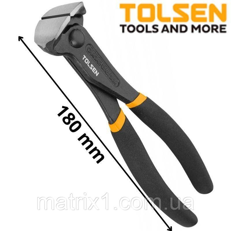 Кусачки торцеві ПРОФІ 180 мм TOLSEN 10044, фото 1