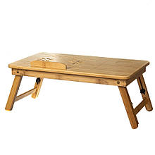 Столик для сніданку і ноутбука бамбуковий