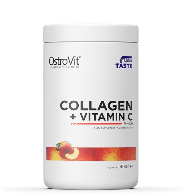 Collagen Ostrovite 400г peach + вітамін С