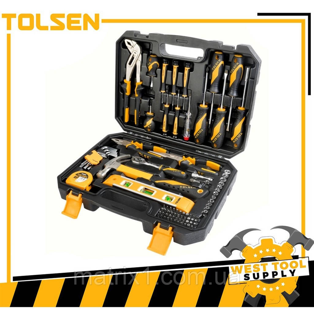 Набір інструмент універсальний, 89 предметів у TOLSEN 85352