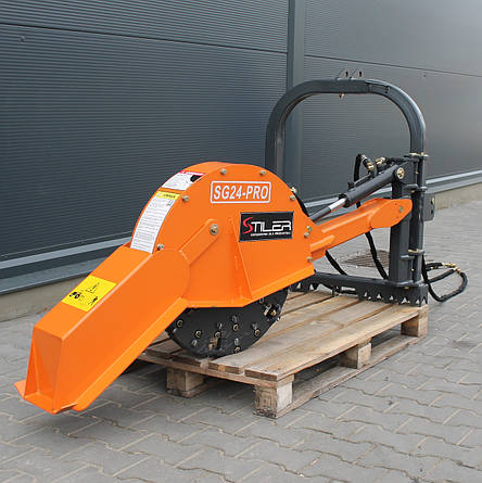 Подрібнювач пнів STILLER SG 24-PRO подрібнює в обидва боки, фото 1