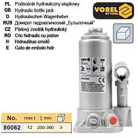 Домкрат гідравлічний стовбцевий F=12 т h=200-380 мм VOREL-80062
