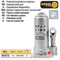 Домкрат гідравлічний стовбцевий F=15 т h=205-390 мм VOREL-80072