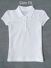 Поло для дівчинки George Slim Fit біле, 3-4р (98-104см)