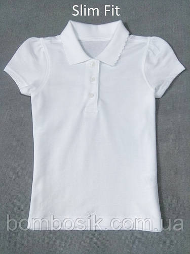 Купить Футболка поло белая George для девочки Slim Fit, 9-10л (135 ...