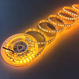 Світлодіодна стрічка жовта LED з клейкою основою 8 мм 9.6 W/м 120 LED/м IP20 MTK-600Y3528-12, фото 2