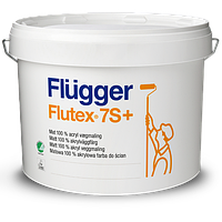 Краска Flugger Flutex 7S (флюгер флютекс 7с)-10л, для стен матовая водно дисперсионная, латексная