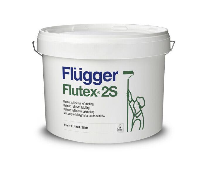 Фарба Flugger Flutex 2S (флюгер флютекс 2с) — 10 л, для стелі, матова водно-дисперсійна, латекс