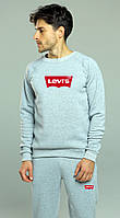 Тёплый спортивный костюм Levis, левайс Серый, XS