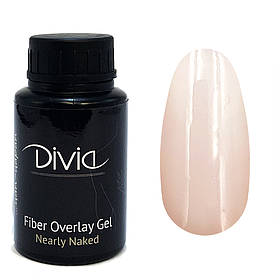 Divia - Базове покриття з волокнами Fiber Overlay Gel (FO25 - Nearly Naked) (30 мл)