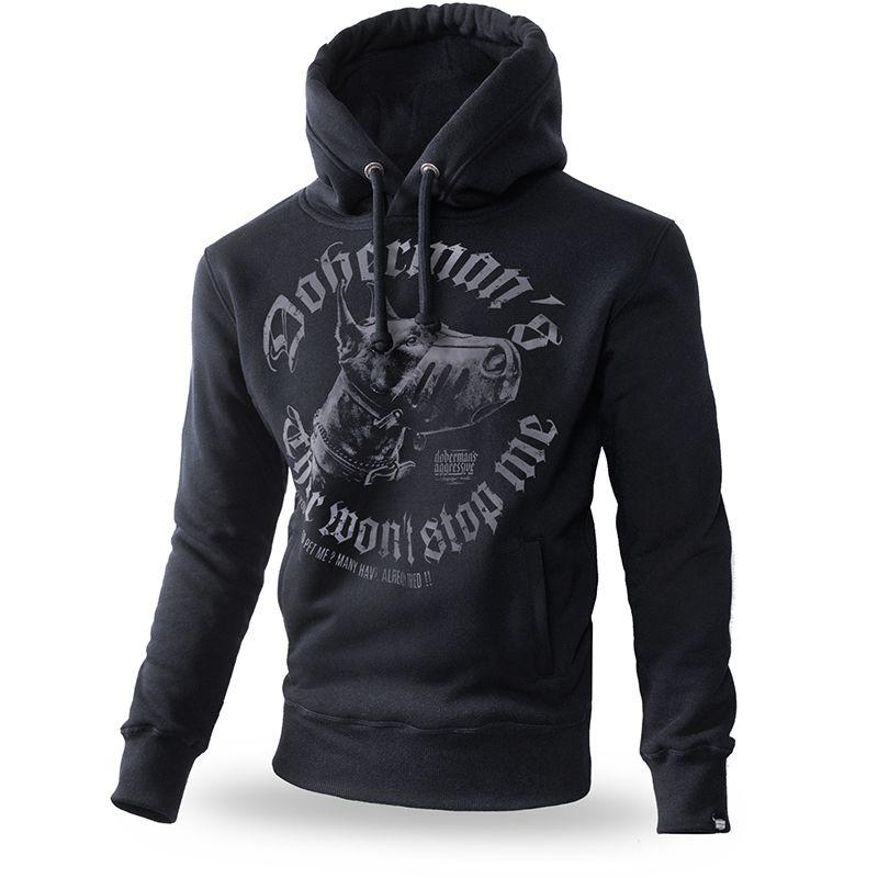 Худи Dobermans Aggressive Dangerous Dog BK242BK   (2XL)