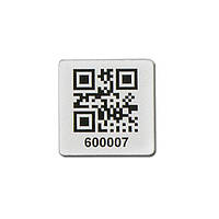 Металлический номерок с QR"- кодом