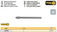 Свердло для скла та плитки Ø=4 мм VOREL-05540