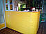 Декоративна 3Д-панель стінова Жовта Цегла самоклеючі 3d панелі для стін 700x770x7 мм (10-7мм), фото 6