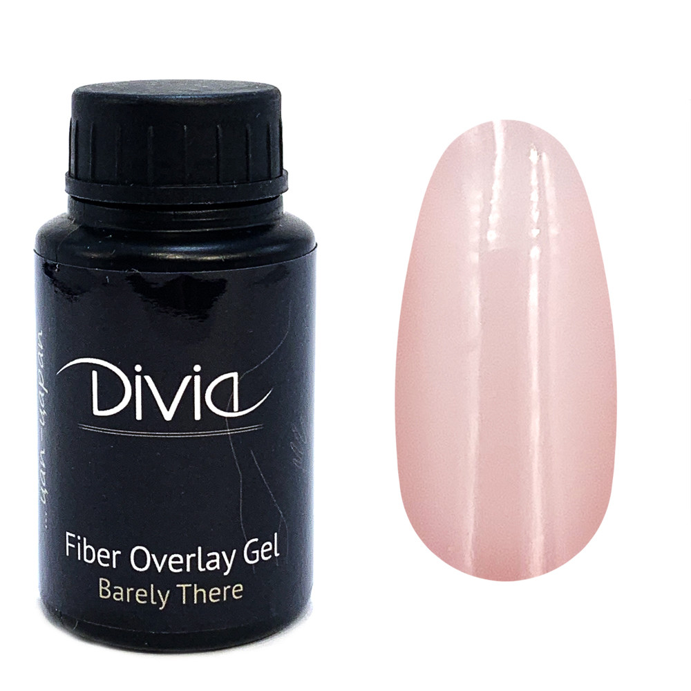 Divia - Базове покриття з волокнами Fiber Overlay Gel (FO28 - Barely There) (30 мл)