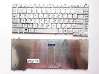 Клавіатура для ноутбуків Toshiba Satellite A200, A300, L300, M300 срібляста RU/US