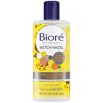 Тонер для очищення пор з гамамелісом Biore Pore Clarifying Toner Witch Hazel 236 мл