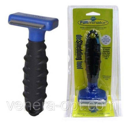 Щітка для грумінгу собак, кішок Furminator deShedding tool (Фурминатор) Fubnimroat лезо 4,5 см, фото 3