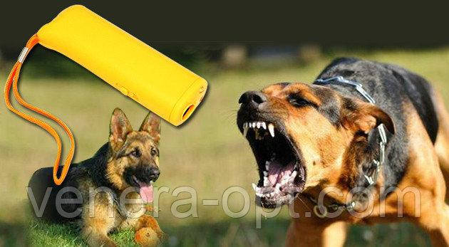 Ультразвуковий відлякувач собак Aokeman sensor Super Ultrasonic dog training AD-100 SH 180Дб 3 в 1 новинка, фото 2