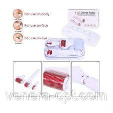 Мезороллер для обличчя і тіла 4 в 1 Derma-Roller (дермороллер), фото 3