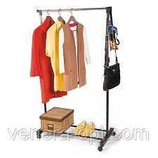 Телескопічна стійка, вішалка для одягу і взуття - Single Pole Clothes Horse, фото 4
