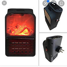 Портативний обігрівач з LCD-ДИСПЛЕЄМ і імітацією каміна FLAME HEATER JIEJIA, обігрівач-камін з пультом