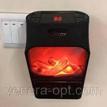 Портативний обігрівач з LCD-ДИСПЛЕЄМ і імітацією каміна FLAME HEATER JIEJIA, обігрівач-камін з пультом, фото 5