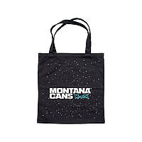 Хлопковая сумка Montana Logo&Stars черная