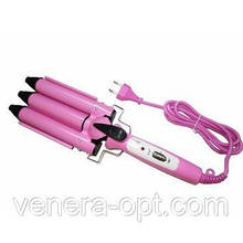 Потрійна плойка для створення хвиль (Professional Hairdressing JUNJUN ELECTRICAL JJ-928)