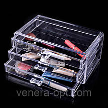 Косметичка Makeup Cosmetics Organizer Drawers Grids Display Storage Clear Acrylic, фото 5