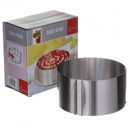 Розсувне кільце для торта (форма для випічки) Cake Ring 16-30 см, фото 1