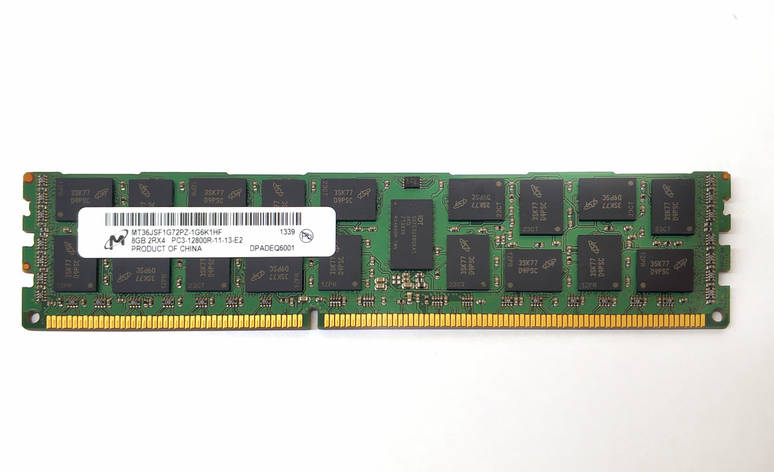 Оперативна пам'ять для сервера DDR3 8GB PC3-12800R (1333MHz) DIMM ECC Reg CL11, Micron, фото 1