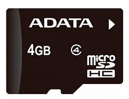 Карта пам'яті ADATA MicroSDHC 4GB Class 4