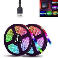 Стрічка світлодіодна LED 3528 RGB 3м 180 LED з пультом і блоком живлення, фото 3