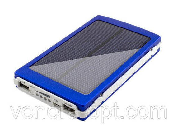 Solar Power Bank 10000 mAh +ЗАРЯДКА ВІД СОНЦЯ + 20led ліхтарик, фото 2