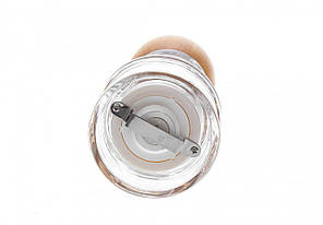 Млин для солі та перцю акриловий 165 мм механічний млин для сервірування столу Сільниці пластикові, фото 3