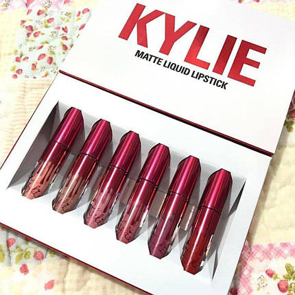 НАБІР ПОМАД KYLIE MATTE LIQUID LIPSTICK 6 ШТУК, фото 2