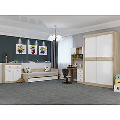 Спальня Дитяча Соната сонома/білий Комплект 2 Еверест купити в Одесі, Україні.