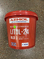 Мастило AZMOL "Літол-24" ГОСТ 21150-87 (відро 4.5л)