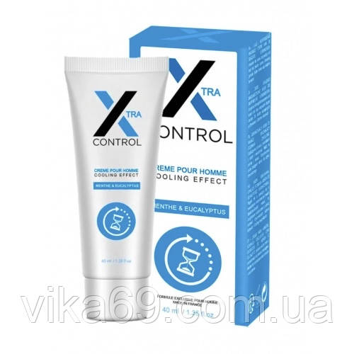 Крем-пролонгуючий  для чоловіків  X-control cool (Франція), фото 1