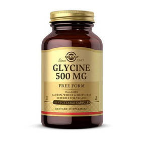Гліцин (Glycine) 500 мг Solgar 100 рослинних капсул