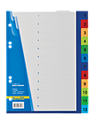 Цифровий індекс-роздільник для реєстраторів А5, (цифрови від 1 до 12), 12 позицій