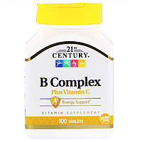 Комплекс вітамінів B з вітаміном С "21st Century" 100 таблеток